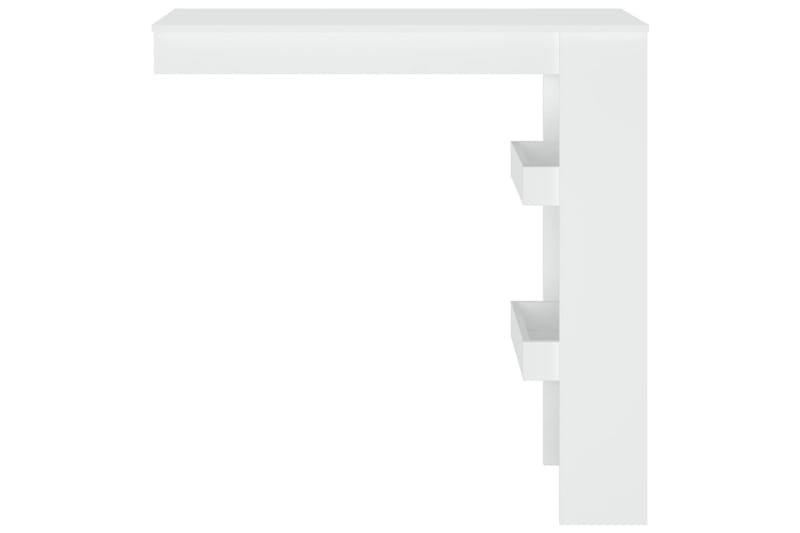 beBasic Barbord väggmonterat vit 102x45x103,5 cm konstruerat trä - White - Barbord & ståbord