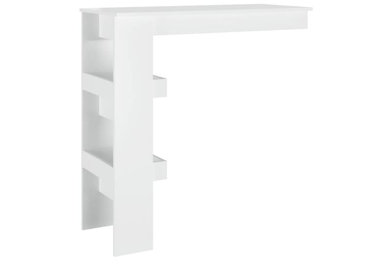 beBasic Barbord väggmonterat vit glans 102x45x103,5 cm konstruerat trä - White - Möbler - Bord & matgrupper - Barbord & ståbord