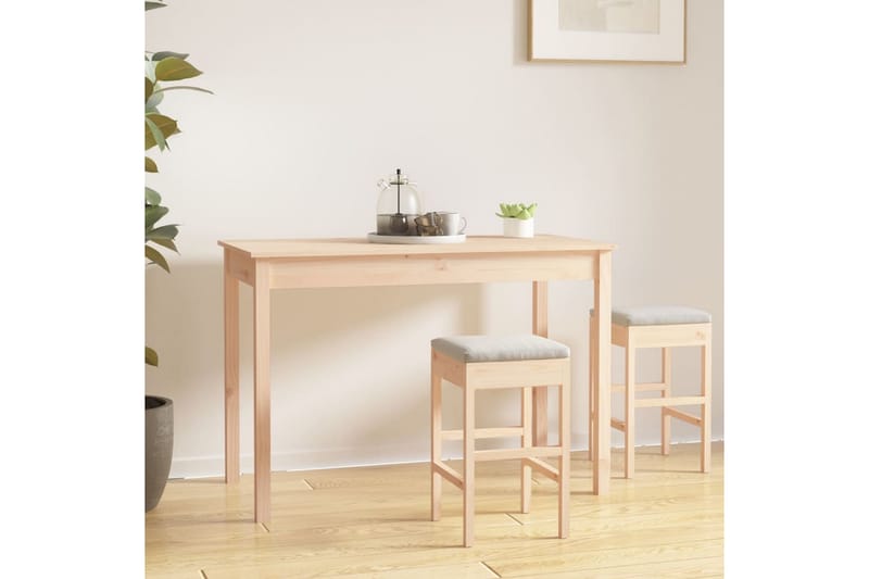 beBasic Matbord 110x55x75 cm massivt furuträ - Brown - Möbler - Bord & matgrupper - Matbord & köksbord