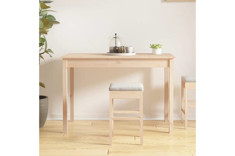 beBasic Matbord 110x55x75 cm massivt furuträ - Brown - Möbler - Bord & matgrupper - Matbord & köksbord