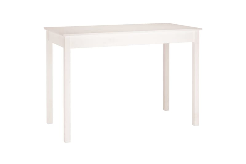 beBasic Matbord vit 110x55x75 cm massivt furuträ - White - Möbler - Bord & matgrupper - Matbord & köksbord