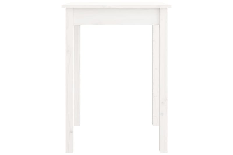 beBasic Matbord vit 55x55x75 cm massivt furuträ - White - Matbord & köksbord