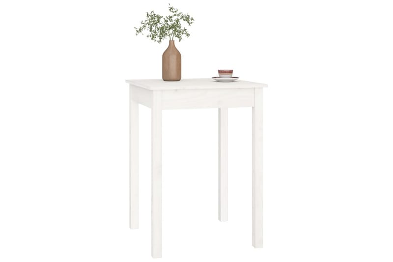beBasic Matbord vit 55x55x75 cm massivt furuträ - White - Möbler - Bord & matgrupper - Matbord & köksbord