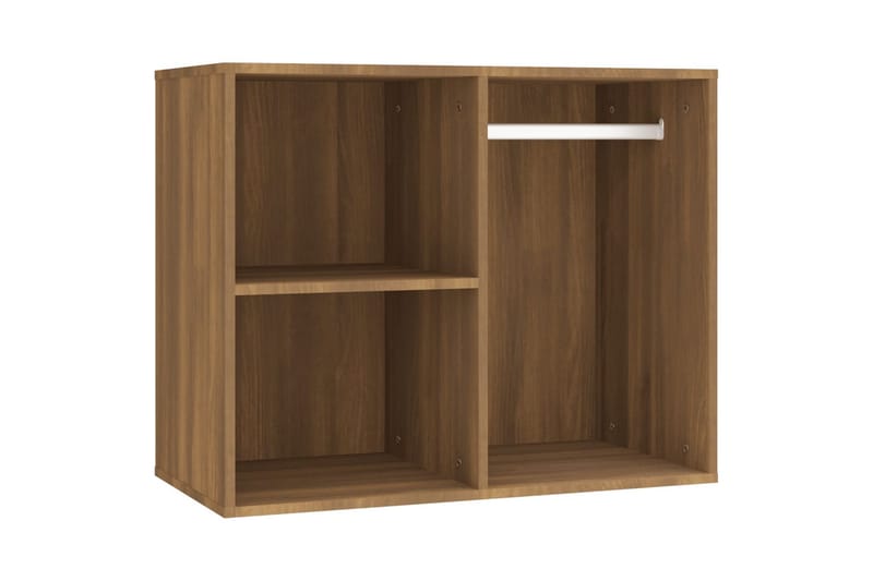 beBasic Sminkbord LED brun ek konstruerat trä - Brown - Möbler - Bord & matgrupper - Sminkbord & toalettbord