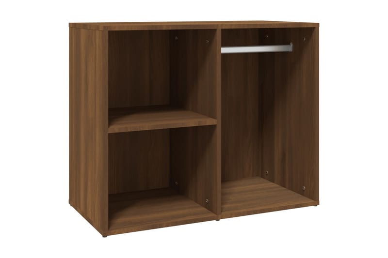 beBasic Sminkbord LED med skåp Brun ek konstruerat trä - Brown - Möbler - Bord & matgrupper - Sminkbord & toalettbord