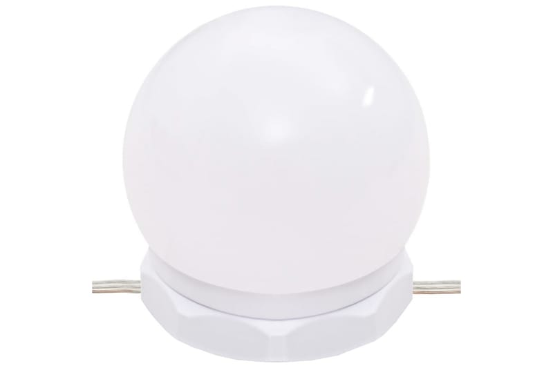 beBasic Sminkbord LED med skåp grå sonoma konstruerat trä - Grey - Möbler - Bord & matgrupper - Sminkbord & toalettbord