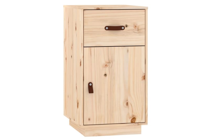 beBasic Sminkbord med spegel LED massiv furu - Brown - Möbler - Bord & matgrupper - Sminkbord & toalettbord