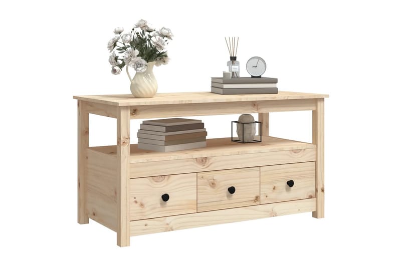 beBasic Soffbord 102x49x55 cm massiv furu - Brown - Möbler - Bord & matgrupper - Soffbord