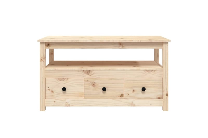 beBasic Soffbord 102x49x55 cm massiv furu - Brown - Möbler - Bord & matgrupper - Soffbord