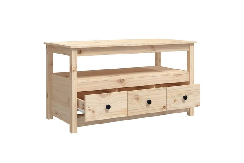 beBasic Soffbord 102x49x55 cm massiv furu - Brown - Möbler - Bord & matgrupper - Soffbord