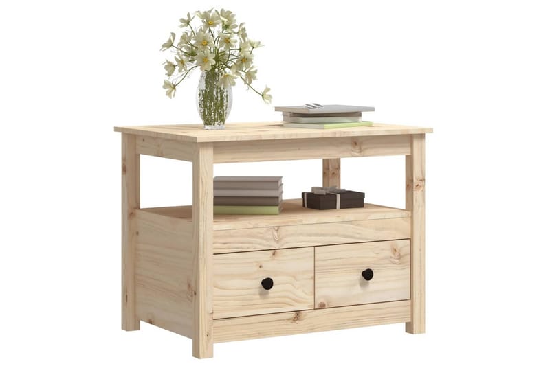 beBasic Soffbord 71x49x55 cm massiv furu - Brown - Möbler - Bord & matgrupper - Soffbord