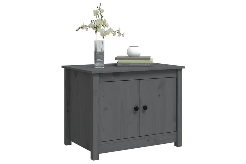 beBasic Soffbord grå 71x49x55 cm massiv furu - Grey - Möbler - Bord & matgrupper - Soffbord