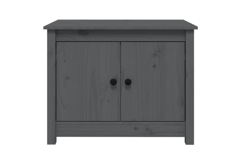 beBasic Soffbord grå 71x49x55 cm massiv furu - Grey - Soffbord