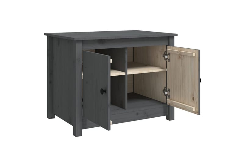 beBasic Soffbord grå 71x49x55 cm massiv furu - Grey - Möbler - Bord & matgrupper - Soffbord