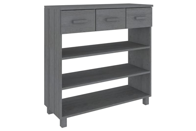 beBasic Soffbord mörkgrå 90x35x90 cm massiv furu - Grey - Möbler - Bord & matgrupper - Soffbord