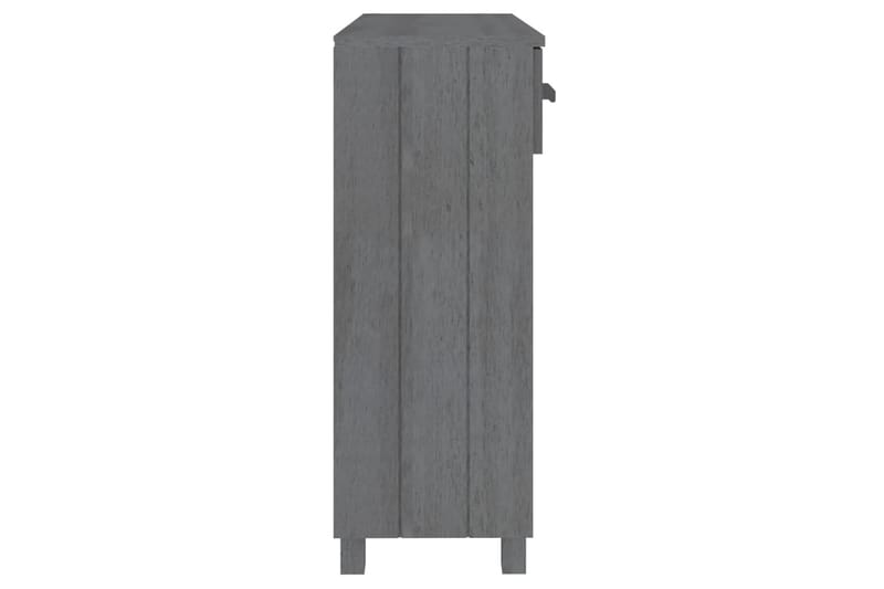 beBasic Soffbord mörkgrå 90x35x90 cm massiv furu - Grey - Soffbord