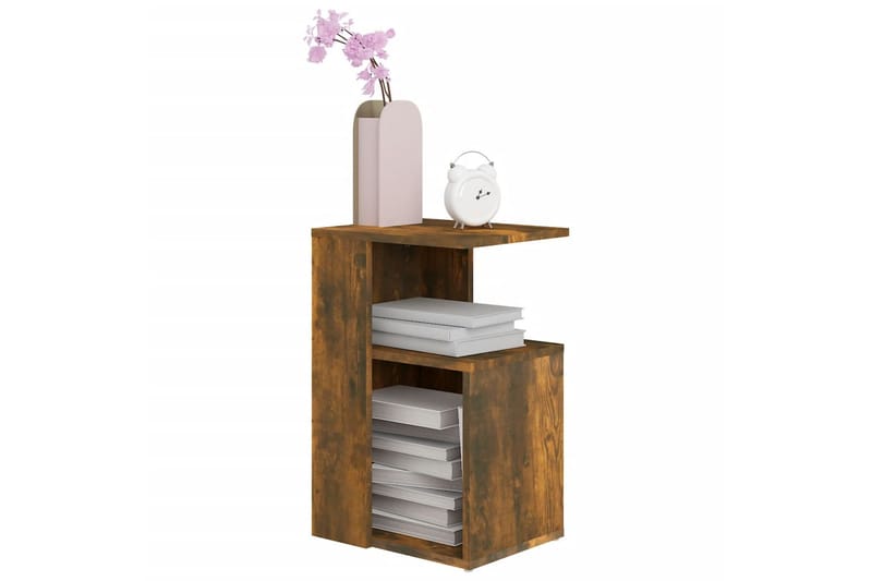 beBasic Soffbord rökfärgad ek 36x30x56 cm konstruerat trä - Brown - Möbler - Bord & matgrupper - Soffbord