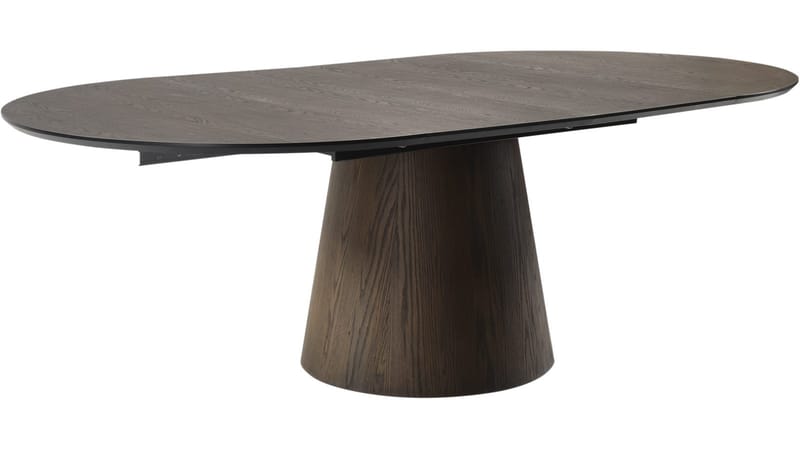 Belvik Matbord Förlängningsbar Rund 130 cm - Brun - Möbler - Bord & matgrupper - Matbord & köksbord