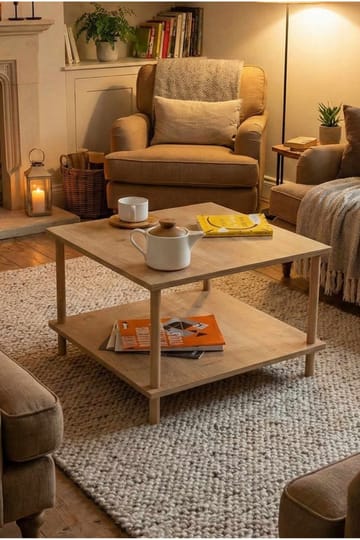 Belvo Soffbord 60x42,5x60 cm - Sapphire Oak - Möbler - Bord & matgrupper - Soffbord