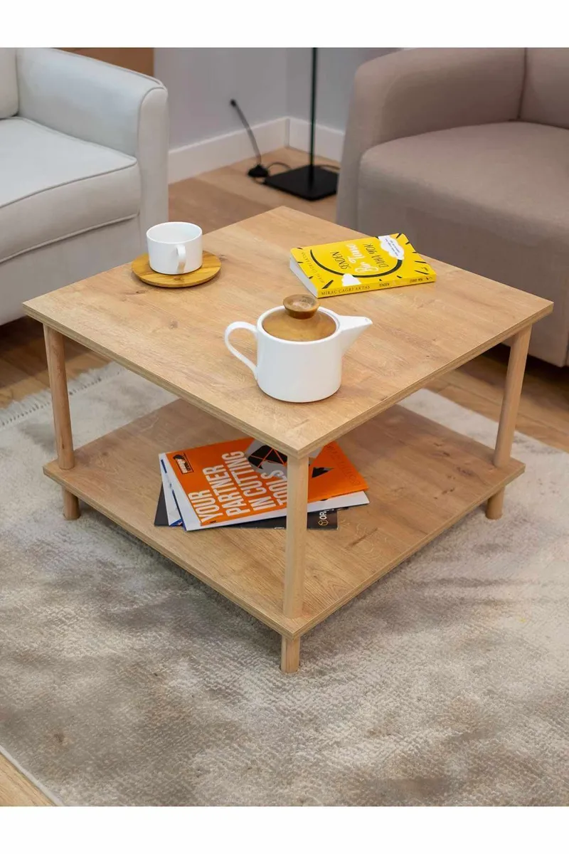 Belvo Soffbord 60x42,5x60 cm - Sapphire Oak - Möbler - Bord & matgrupper - Soffbord