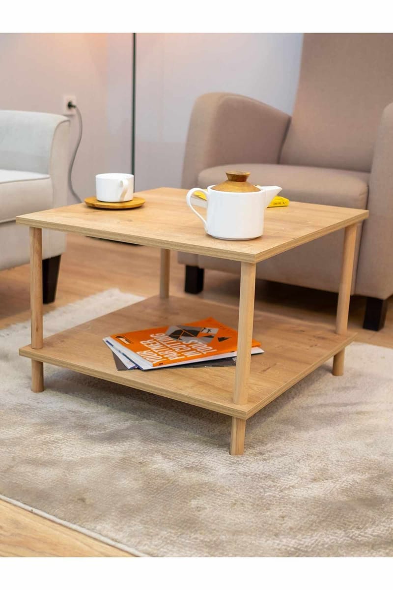 Belvo Soffbord 60x42,5x60 cm - Sapphire Oak - Möbler - Bord & matgrupper - Soffbord