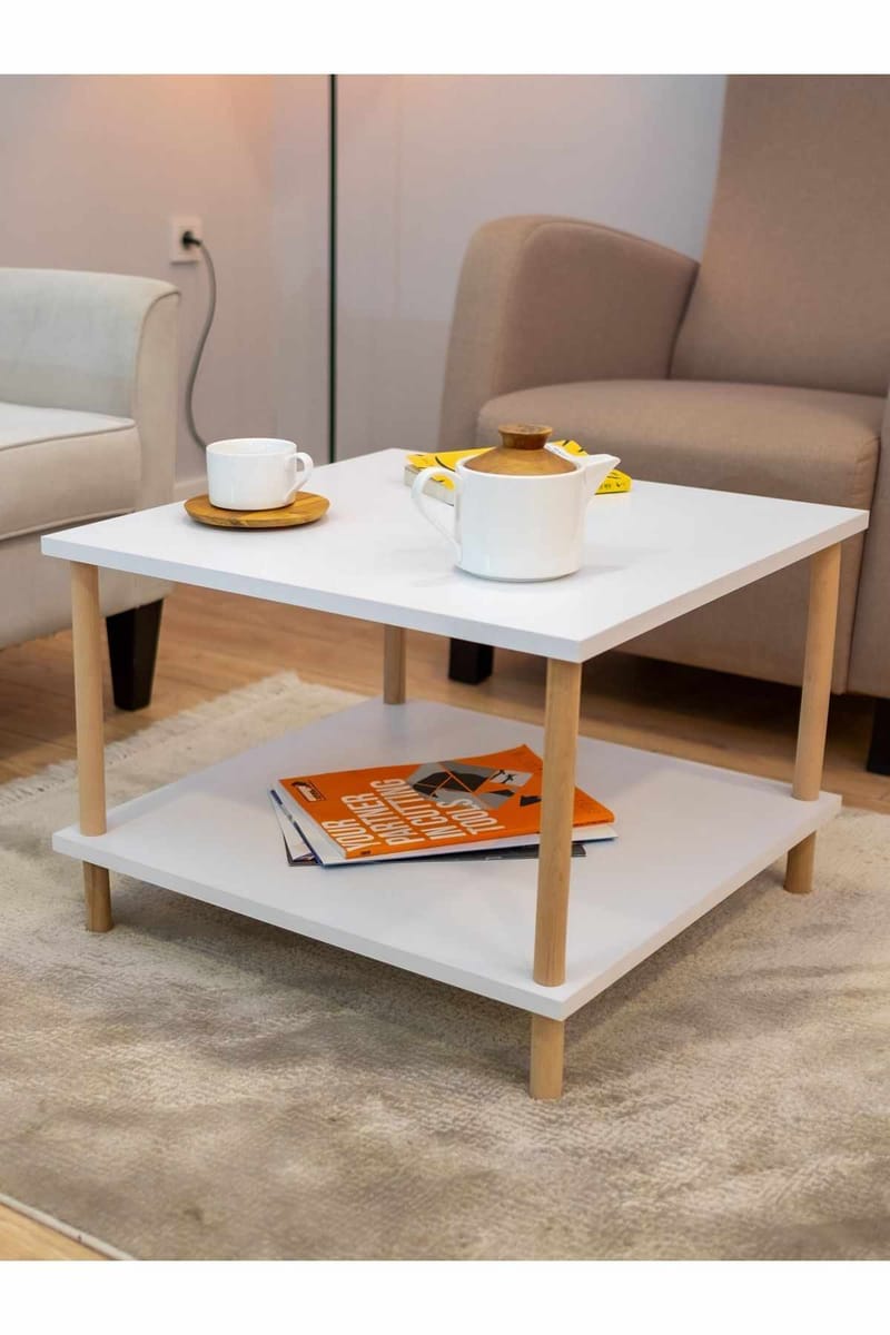 Belvo Soffbord 60x42,5x60 cm - Vit - Möbler - Bord & matgrupper - Soffbord