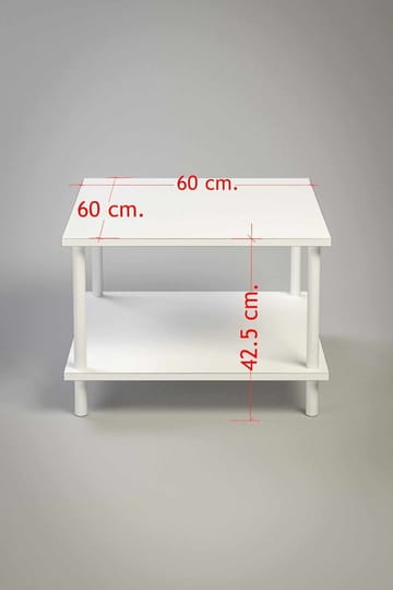 Belvo Soffbord 60x42,5x60 cm - Vit - Möbler - Bord & matgrupper - Soffbord