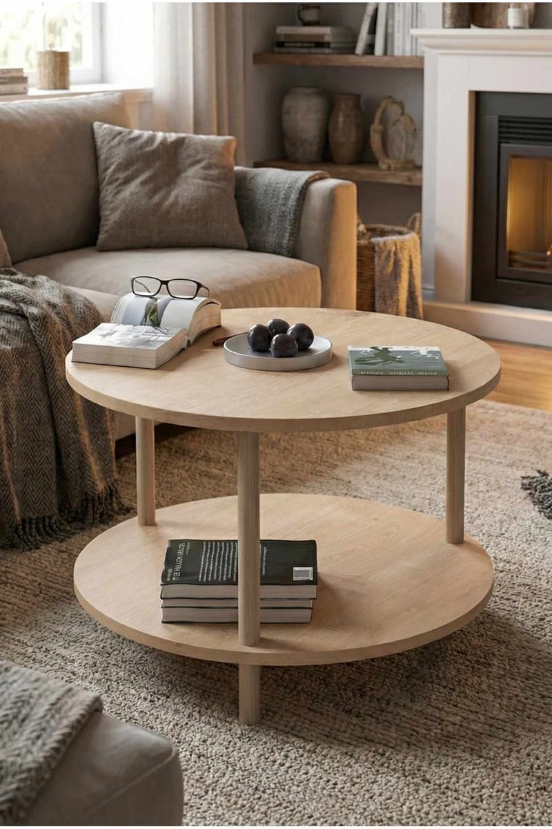 Belvo Soffbord 60x43 cm - Sapphire Oak - Möbler - Bord & matgrupper - Soffbord