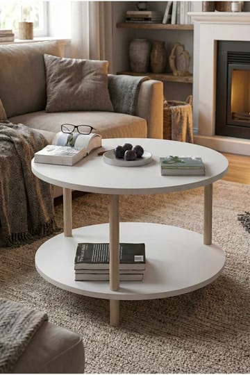 Belvo Soffbord 60x43 cm - Vit - Möbler - Bord & matgrupper - Soffbord