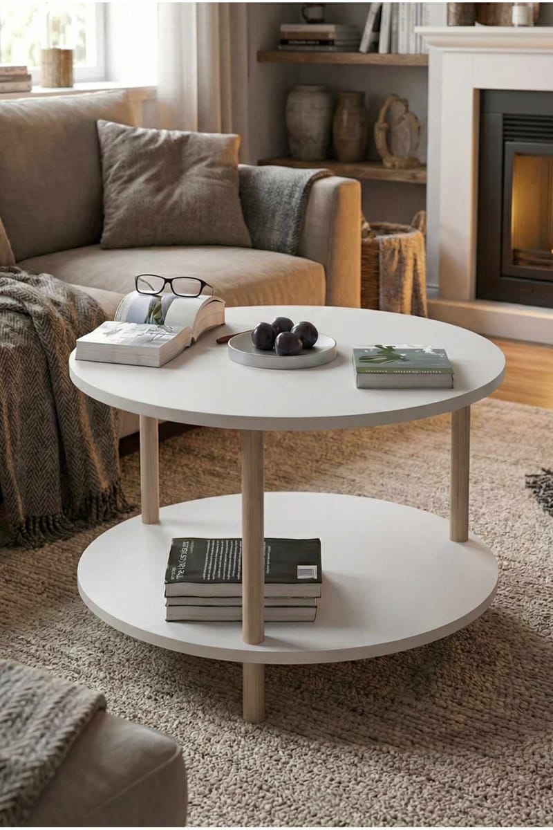 Belvo Soffbord 60x43 cm - Vit - Möbler - Bord & matgrupper - Soffbord