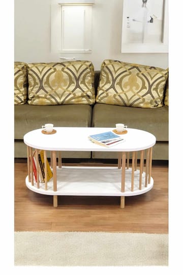 Belvo Soffbord 90x43x45 cm - Vit - Möbler - Bord & matgrupper - Soffbord