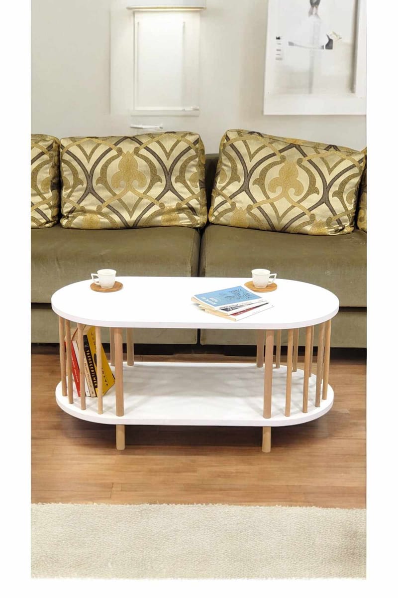 Belvo Soffbord 90x43x45 cm - Vit - Möbler - Bord & matgrupper - Soffbord