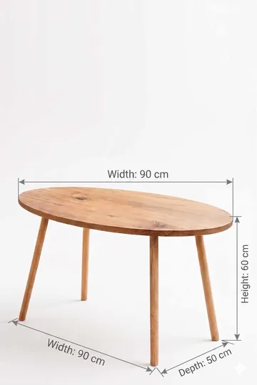 Belvo Soffbord 90x60x50 cm - Furu - Möbler - Bord & matgrupper - Soffbord