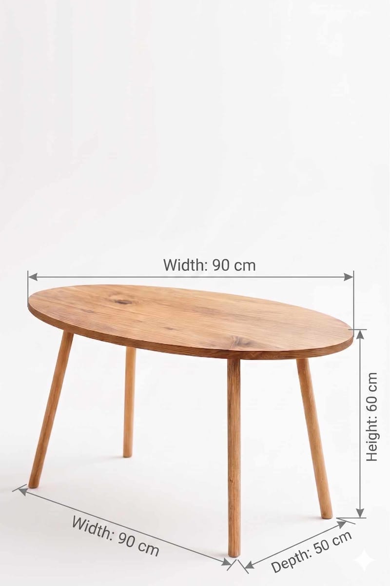 Belvo Soffbord 90x60x50 cm - Furu - Möbler - Bord & matgrupper - Soffbord