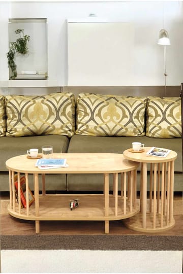 Belvo Soffbordsset 90x43x45 cm - Sapphire Oak - Möbler - Bord & matgrupper - Soffbord