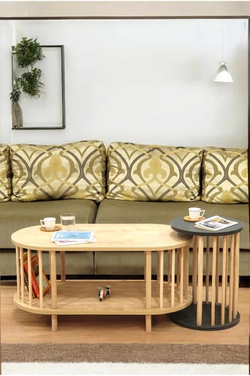 Belvo Soffbordsset 90x43x45 cm - Sapphire Oak/Antracit - Möbler - Bord & matgrupper - Soffbord