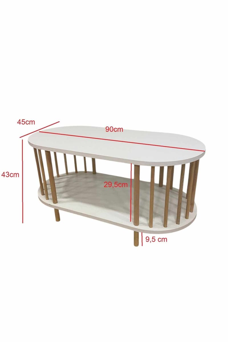 Belvo Soffbordsset 90x43x45 cm - Sapphire Oak/Antracit - Möbler - Bord & matgrupper - Soffbord