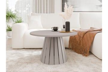 Berber 75 cm Runt Soffbord i Ljust Trä - Taupe - Möbler - Bord & matgrupper - Soffbord