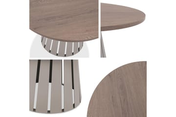 Berber 75 cm Runt Soffbord i Ljust Trä - Taupe - Möbler - Bord & matgrupper - Soffbord