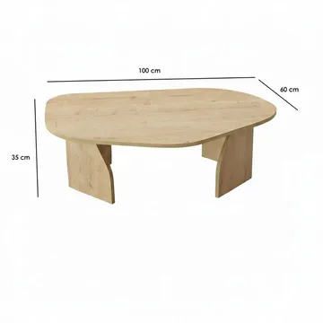 Berriaren Soffbord 100 cm - Sapphire oak - Möbler - Bord & matgrupper - Soffbord