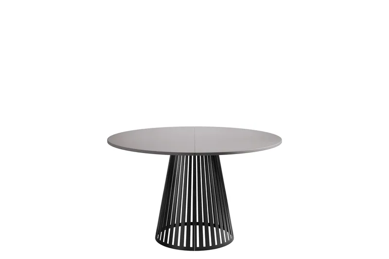 Beylen Matbord 100 cm Rund, Grå/Svart