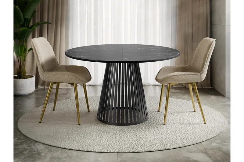 Beylen Matbord 100 cm Rund - Svart - Möbler - Bord & matgrupper - Matbord & köksbord