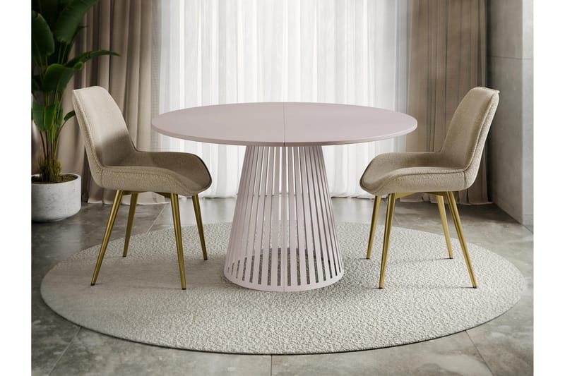 Beylen Matbord 120 cm Rund - Beige - Möbler - Bord & matgrupper - Matbord & köksbord