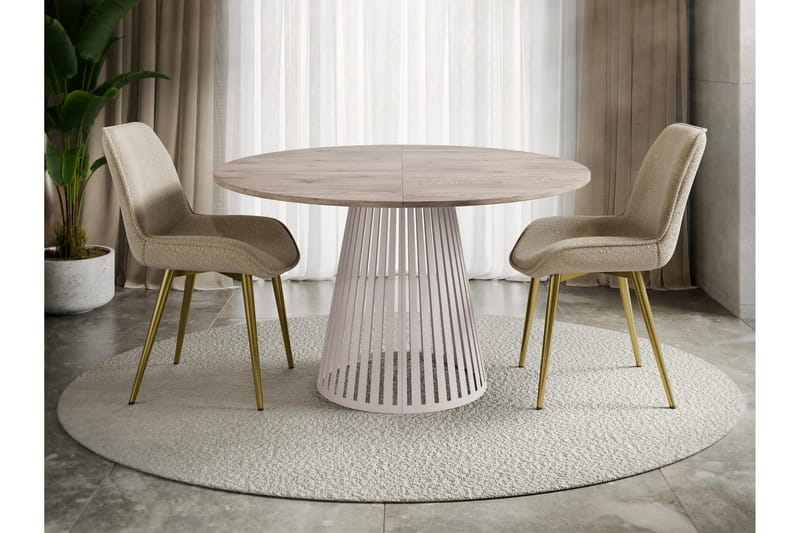 Beylen Matbord 120 cm Rund - Brun/Beige - Möbler - Bord & matgrupper - Matbord & köksbord