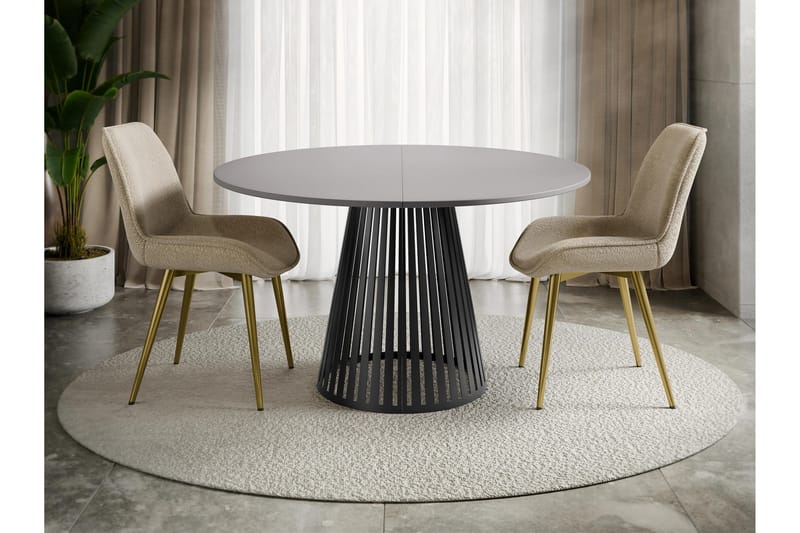 Beylen Matbord 120 cm Rund - Grå/Svart - Möbler - Bord & matgrupper - Matbord & köksbord
