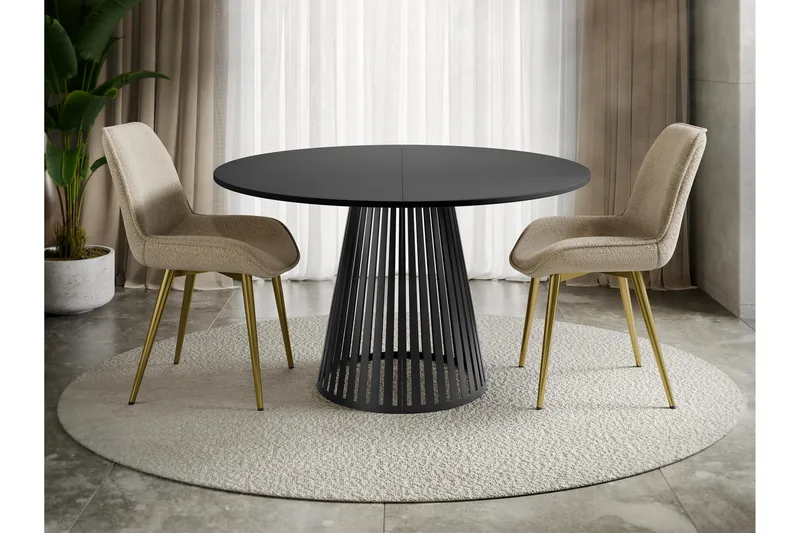 Beylen Matbord 120 cm Rund - Svart - Möbler - Bord & matgrupper - Matbord & köksbord