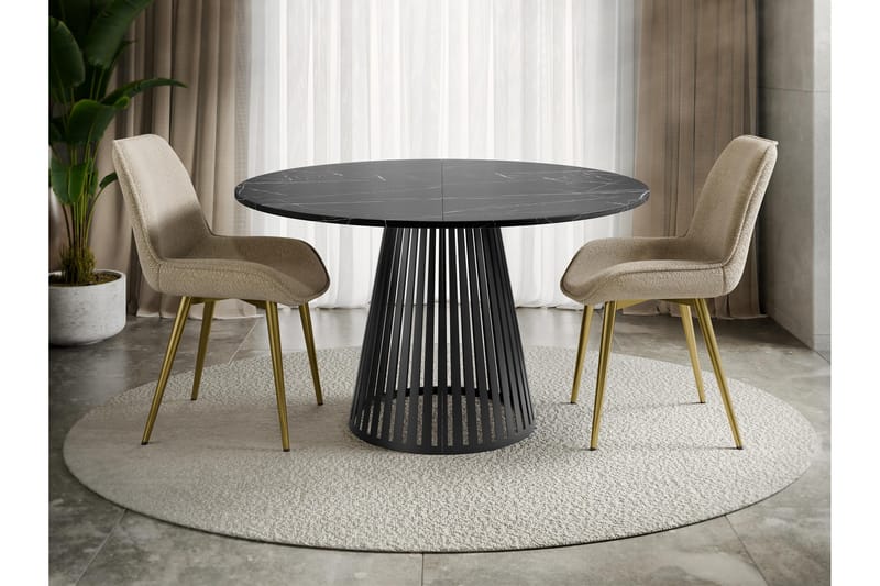 Beylen Matbord 120 cm Rund - Svart - Möbler - Bord & matgrupper - Matbord & köksbord
