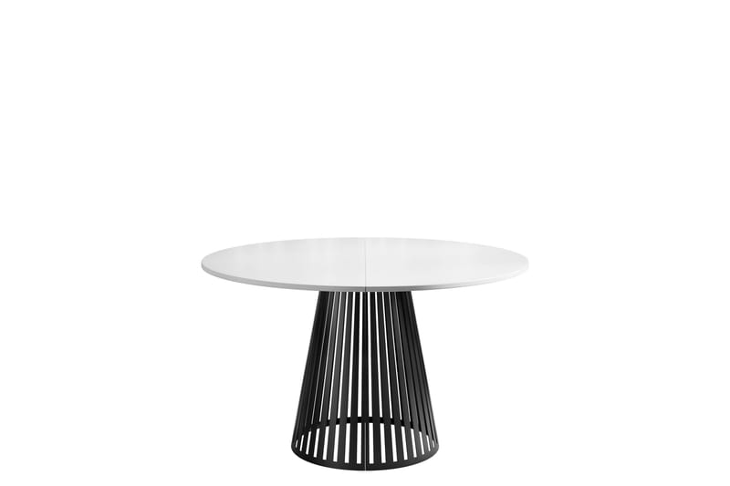 Beylen Matbord 120 cm Rund, Vit/Svart