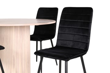 Bianca Matbord 110 cm Runt med 4 Windu Matstol - Möbler - Bord & matgrupper - Matgrupper