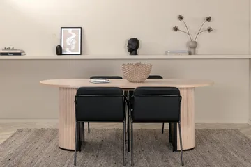 Bianca Matbord 200 cm Ovalt med 4 Tvista Barstol - Möbler - Bord & matgrupper - Matgrupper